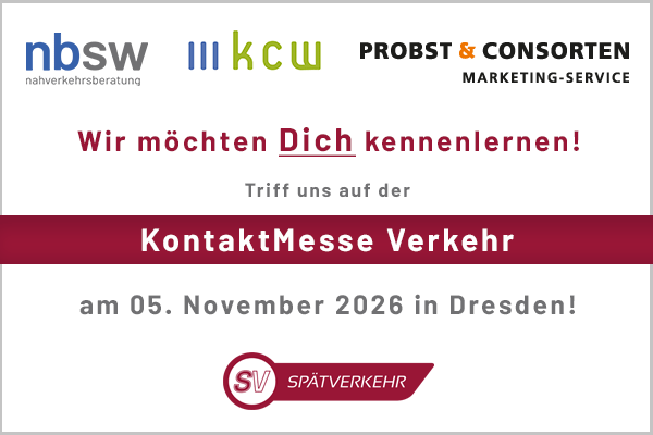 Hinweis Kontaktmesse spätverkehr dresden