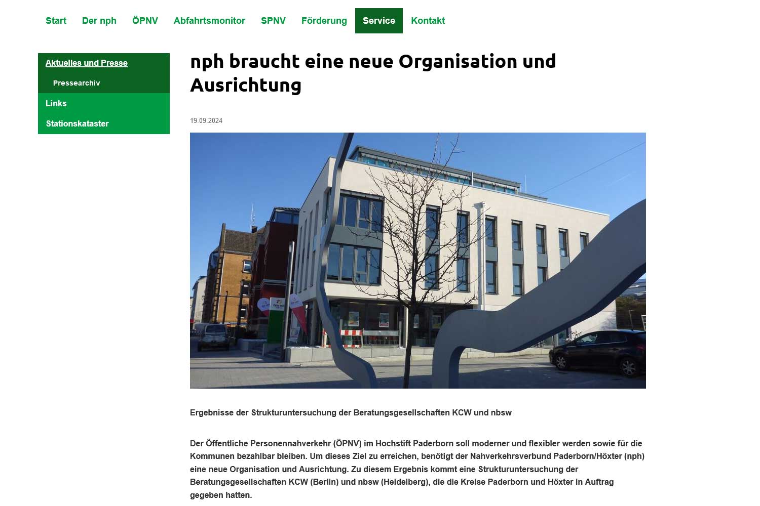 nph benötigt eine neue Organisation und Ausrichtung.