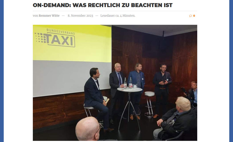 Website taxi-heute.de/news/öffnen